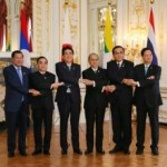 Five Lower Mekong prime ministers meet with Japan's prime minister in 2015