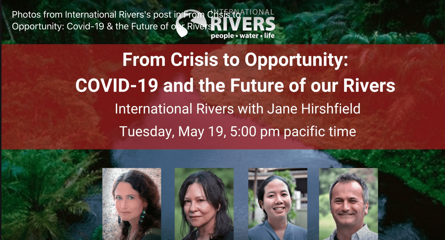 From Crisis to Opportunity: Covid-19 & the Future of our Rivers