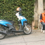 Motorbike taxi in Thailand